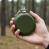 Нержавеющая Сталь Нержавеющая Сталь Фляжка Винтовая Крышка Туристические Походы Карманная Фляжка Круглая Форма Бутылка для Виски Активный Отдых
