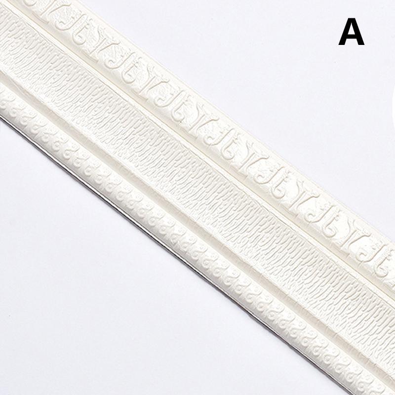 3D Home Decoration Anti-collision Baseboard Waterproof Self-adhesive Waist Line Strip Wall Sticker