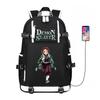 Demon Slayer Backpack for Boys Kids Tanjiro Akaza Kyojuro Rengoku Cosplay School Bag Lightweight Spine Protection 3-6 Grade Middle School Student