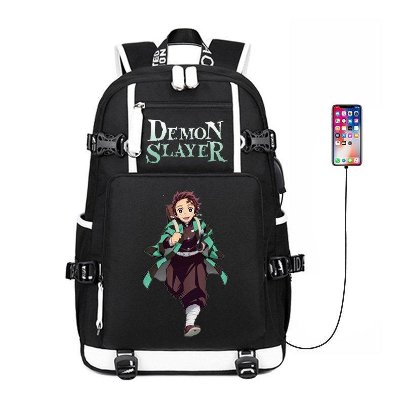 Demon Slayer Backpack for Boys Kids Tanjiro Akaza Kyojuro Rengoku Cosplay School Bag Lightweight Spine Protection 3-6 Grade Middle School Student
