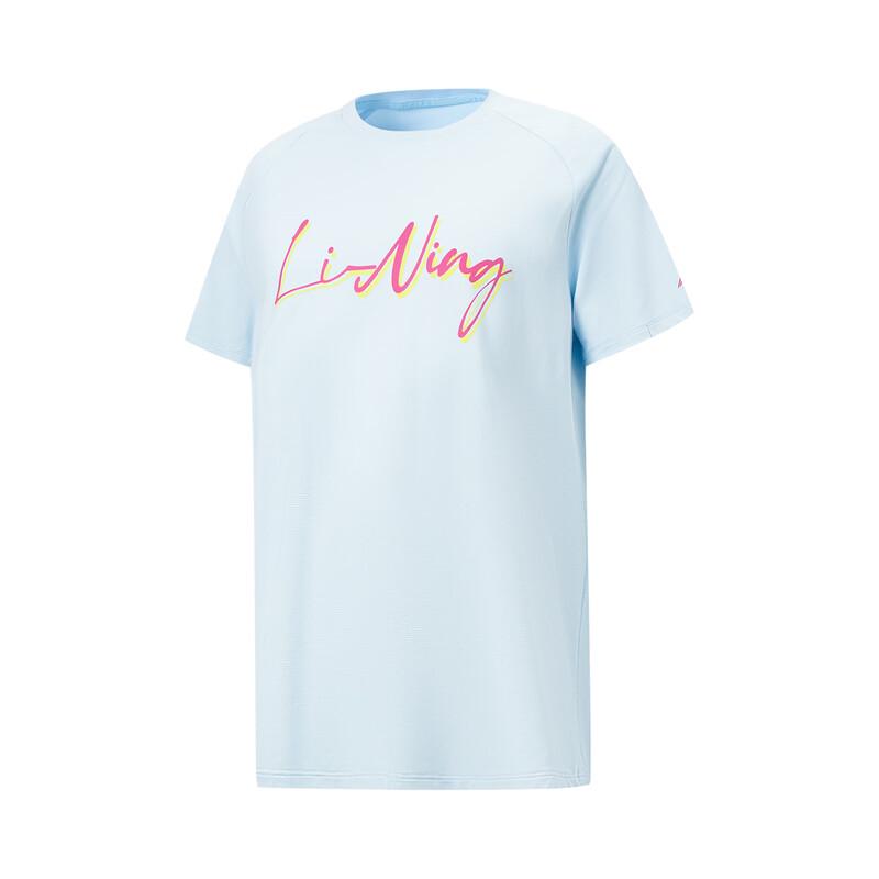 LI-NING Girls' Quick-Dry Breathable Back Slit T-Shirt