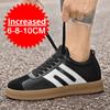 New Fashion Height Increasing Shoes for Men 8cm Invisible Elevator Sneakers White Men Brand Elevator Shoes Heightening Sneakers