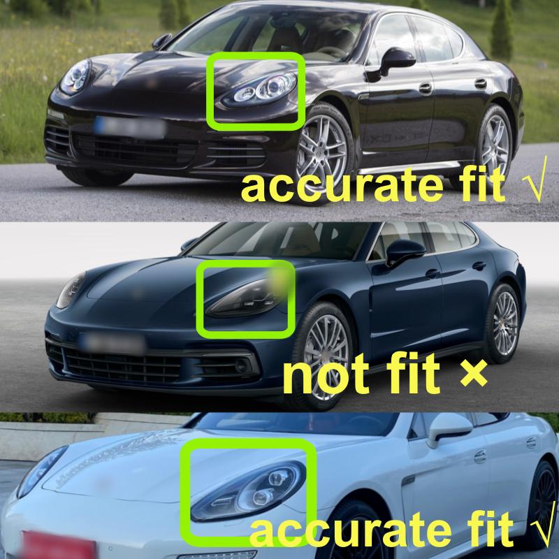 For Porsche Panamera 2014 2015 2016 Front Headlight Rubber Sealing Decorative Strip Headlamp Waterproof Strip CarAaccessories