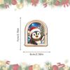 Magnetic Window Frame Refrigerator Sticker Wooden Christmas Fridge Magnet  Kitchen Decor