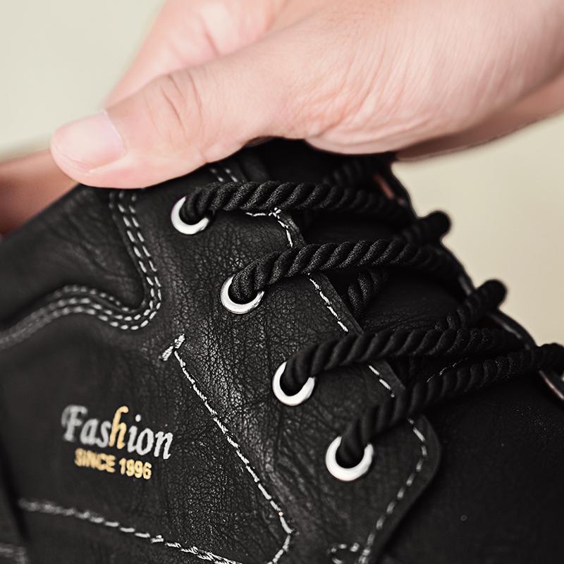 39-46 Мужская повседневная обувь среднего размера, уличная кожаная обувь, туфли большого размера на плоской подошве ручной работы