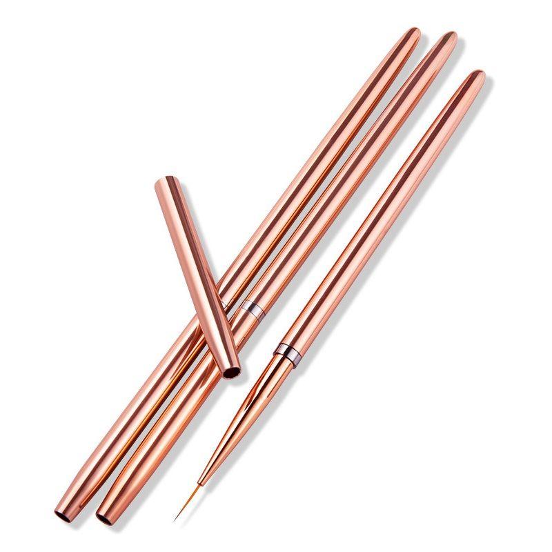 3Pcs Nail Art Pen Dotting Painting Drawing Uv Gel Liner Polish Brush Tool