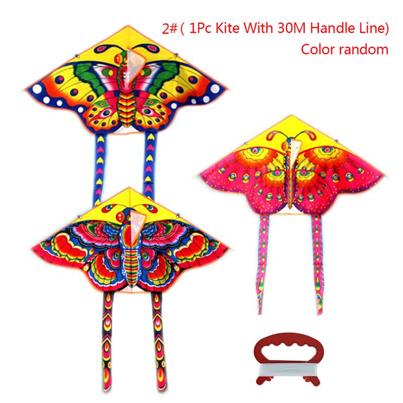 1 комплект, 90*50 см, спортивная бабочка, летающий змей на открытом воздухе, детская игрушка с ручкой