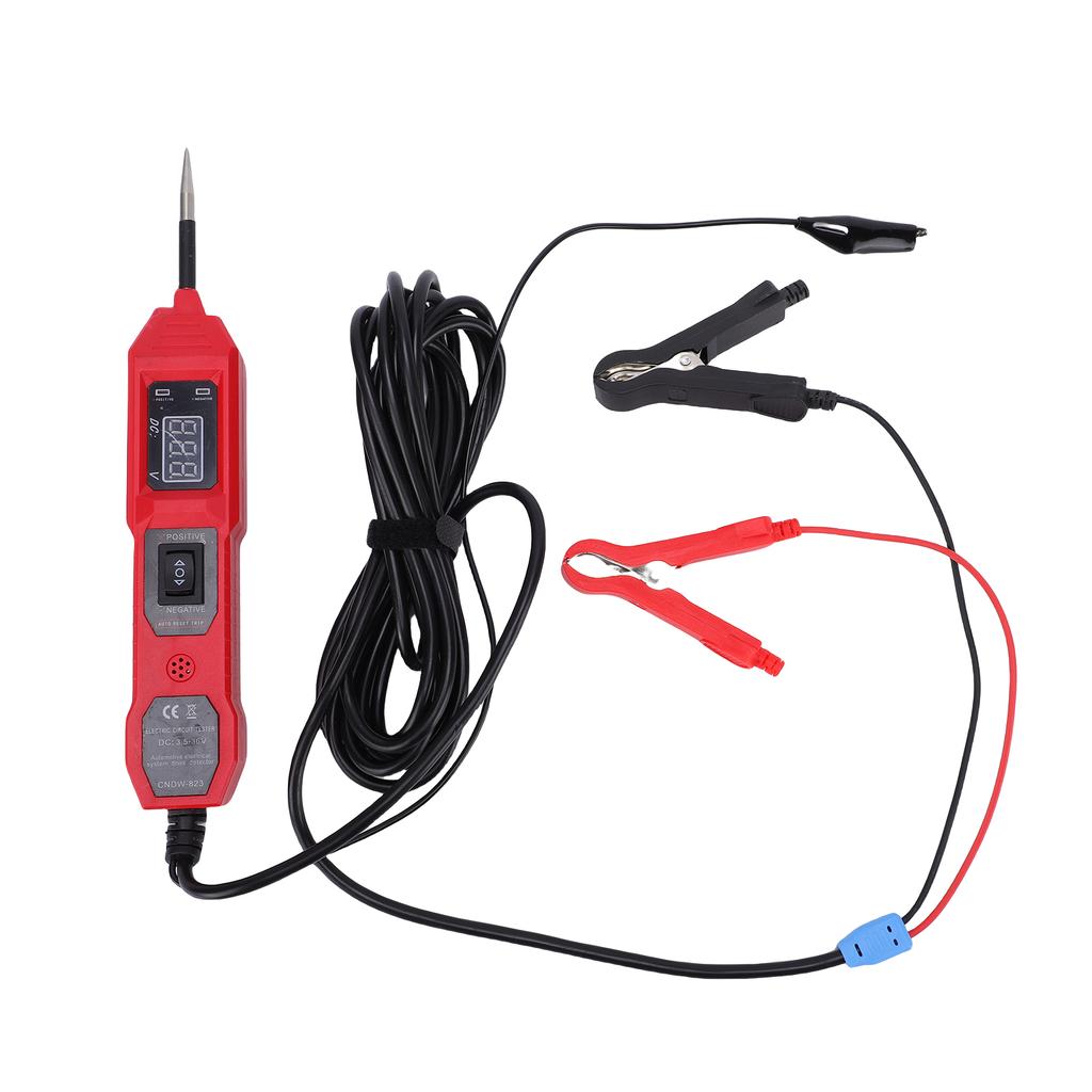Automotive Circuit Tester 3.5-36V Voltage Car Power Tester Continuity Tester with LCD Display 14.7ft Cable Dual Flashlight for Vehicle Electrical S