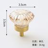 Brass Crystal Cupboard Cabinet Handle Kitchen Drawer Knobs Light Luxury Furniture Hardware Transparent Handle Home Decoration