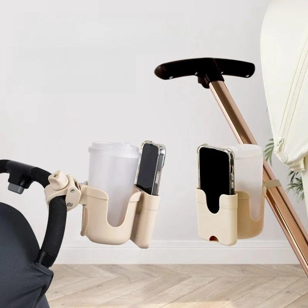 Plastic Pram Cup Holders Anti-Slip Mobile Phone Holders Durable Stroller Bottle Holder Outdoor