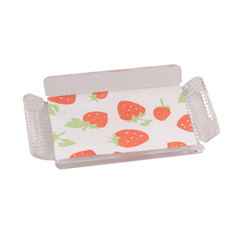 1:12 Миниатюрный кукольный домик Прозрачный полосатый поднос Мини-чайный поднос Фрукты Выпечка Десерт Хранение Поднос Тарелка Модель Декор Игрушки