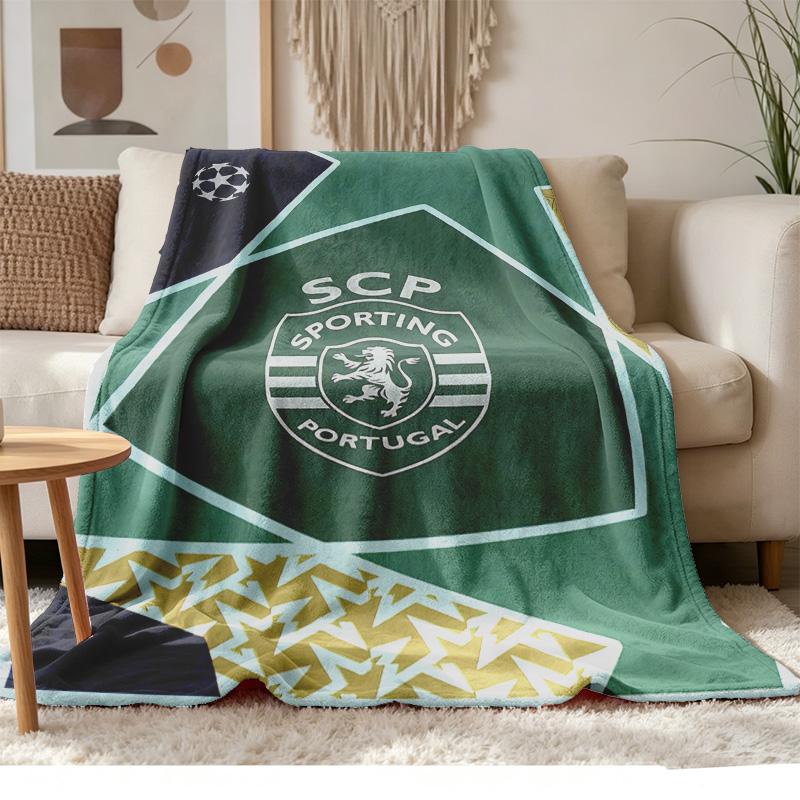 Sporting CP Soft and comfortable flannel Suitable for sofas living rooms outdoor camping travel and also makes a great anniversary gif