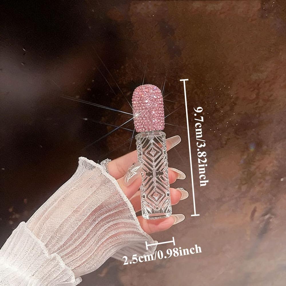 12ml Glass Perfume Atomizer Creative Rhinestone Oil Diffuser Bottle Handicraft