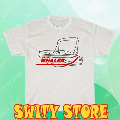 Новая футболка с логотипом Boston Whaler, 2 стороны, футболка с логотипом, смешная, размеры от S до 5XL