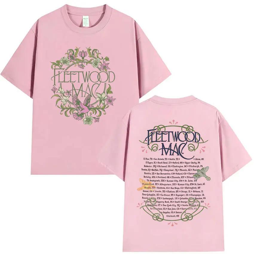 Rock Band Fleetwood Mac Music Album 2026 Print T Shirt Unisex Women Retro Aesthetic Fashion Cotton Short Sleeve Tshirts Streetwear