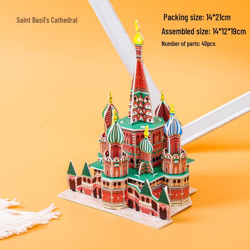 3D Сделанный вручную DIY Развивающий пазл для развития в раннем детстве