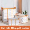 Dust-proof Folding Storage Baskets Transparent Clothes Storage Bins  for Cupboard