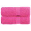 VidaXL Superior Quality Guest Towels 2 Pcs, Bath Sheets, Hand Towels, Face Towel Bathroom, Pink 137518
