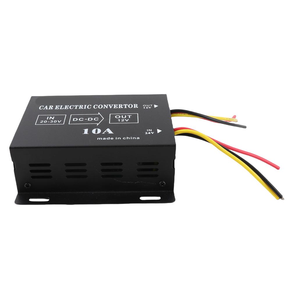Car Truck 10A 120W DC 24V To 12V Power Converter Electric Voltage Reducer Step Down Transformer