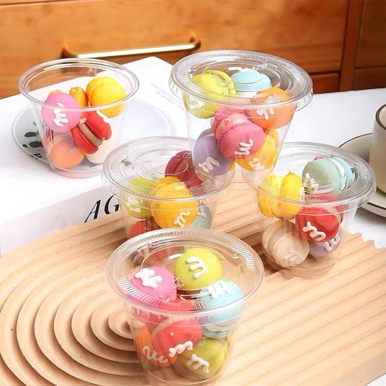 Clear Plastic Cups Thickened Drinking Cups for Parties Weddings Bars 9 Oz