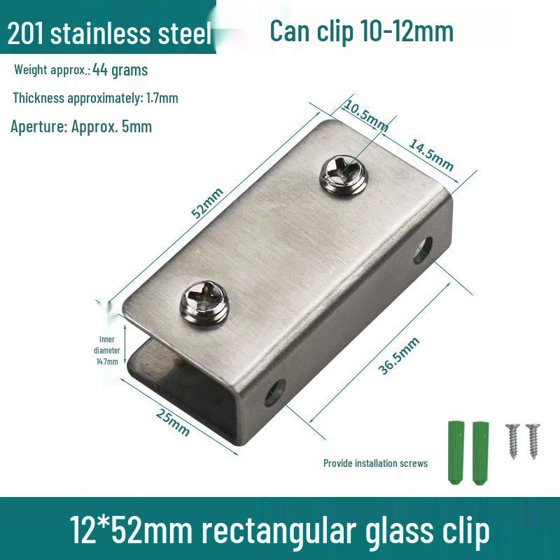 Полукруглый зажим-держатель для стеклянной полки из нержавеющей стали 304