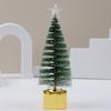 4pcs LED Colorful Xmas Tree Mini Christmas Home Decoration Toy Luminous Christmas Tree  Gift