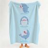 toy S Shark S Stuffed A Animal Throw Flannel Throw Blanket Suitable for Sofa Living Room Bedroom