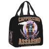 Custom Ballerina Capuchina Italian Brainrot Tung Tung Tung Sahur Lunch Bag Women Thermal Cooler Insulated Lunch Box for Student