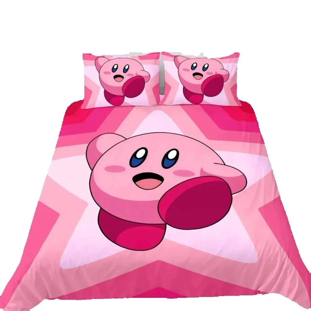 Пододеяльник Kirbys Star Allies 3D Изысканная Игра Аниме Цифровая Печать Постельное Белье Одеяло Кровать Молодежь Домашний Декор Дети Мальчик Подарок
