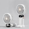 Portable Electric Fan with Smart Led Digital Display Usb Rechargeable Mini Handheld Fan 5000Mah 5 Speed Adjustable Personal Fan