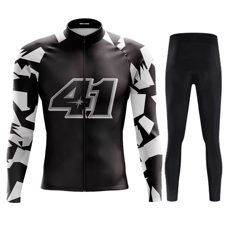 Pro Cycling Jerseys Sets Autumn Riding Long Sleeves Men Cycling Bib Set Bicycle Clothing Spring MBT Breathable Bike Clothes 2025
