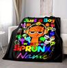 Custom Name Sprunki Love Flannel Blanket Throw Blanket Soft Warm Sofa Bed home Decor Unique Gift
