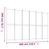 6 Piece Anthracite Folding Screen 300 x 200 cm Fabric