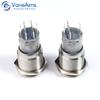 19MM 22MM Metal Key Knob Switch Waterproof Led Light Latching Self-locked 2/3 position 1NO1NC 2NO2NC Rotary Button Switch 12V