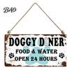 Dog Lover Gift Ideas Pet House Wooden Door Sign, Rustic Farmhouse Wall Hanging Plaque, Outdoor Plaque Vintage Home Decor, Housewarming for Lovers