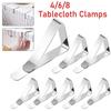 4-8 шт., зажимы для скатерти из нержавеющей стали, зажимы для скатерти, держатель для вечеринки, свадьбы, променада, зажимы для крышки стола для пикника, декор