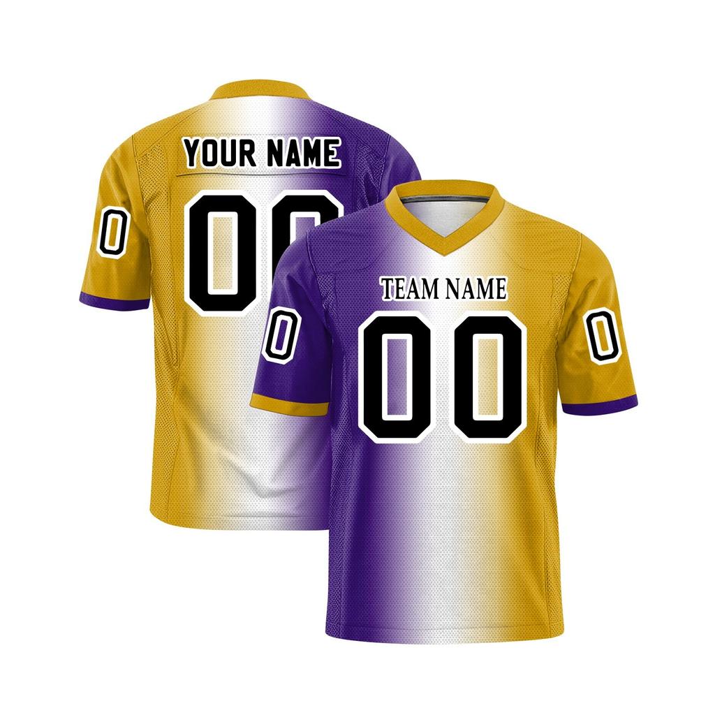 Custom Football Jerseys Personalized Printed Team Name & Number Sports Uniform For Men Women Youth