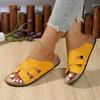 2025 Летние женские шлепанцы на танкетке Премиальные сандалии с открытым носком Винтажные противоскользящие шлепанцы Повседневная платформа Ретро обувь Слайды Женские