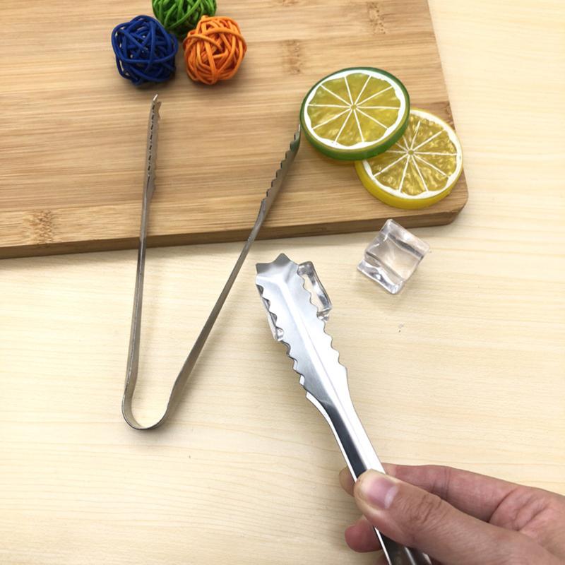 6-дюймовые щипцы для льда из нержавеющей стали, многофункциональные зажимы для еды, Fornice Cube, сахарное печенье, хлеб, кухня