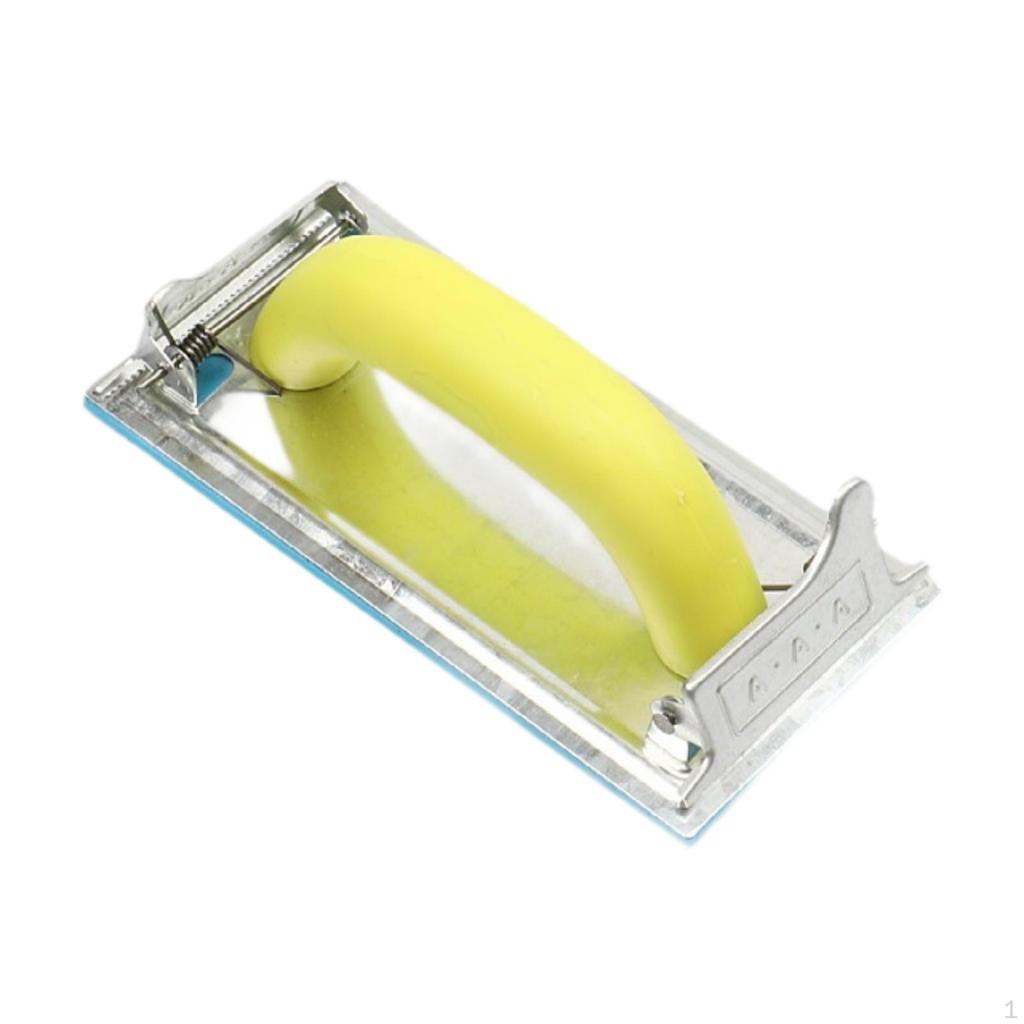 Ручная шлифовальная машина Металлический зажим для гипсокартона Держатель наждачной бумаги с ручкой Шлифовальный блок