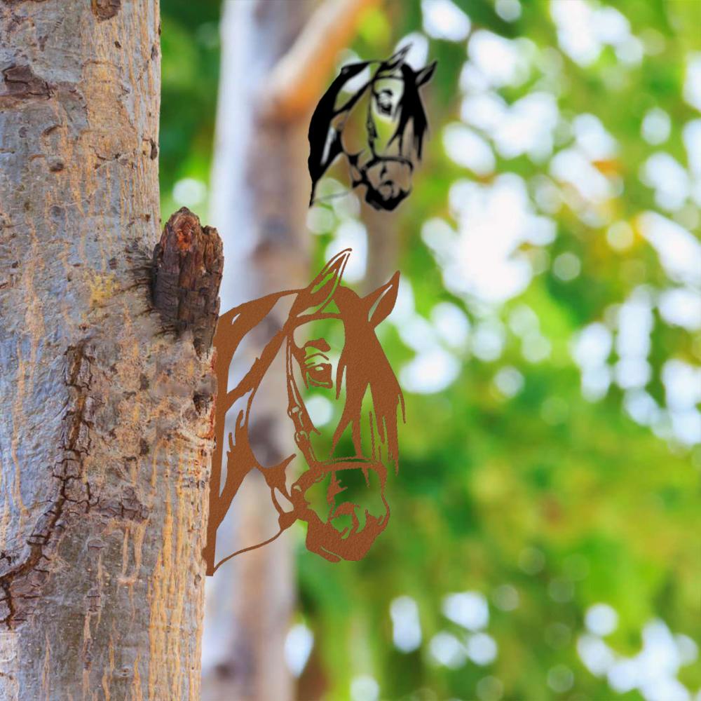 Очаровательный 1 шт. Железный силуэт лошади в форме уличного ограждения. Добавьте нотку элегантности и очарования вашему открытому пространству.