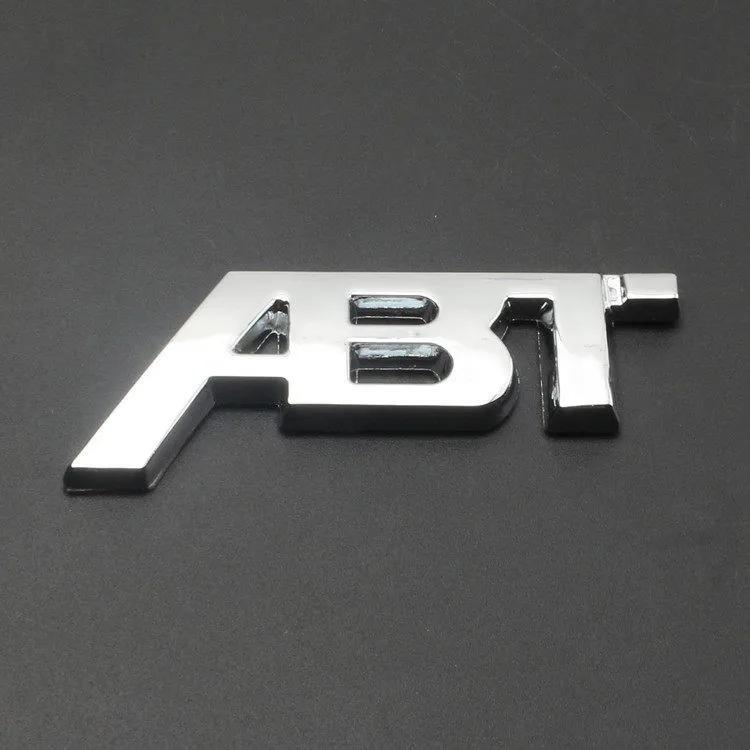 3D Металлическая Эмблема На Крышку Багажника Автомобиля Логотип ABT Эмблема Наклейка Декаль Для Golf RS3 ABT S3 S5 Q5 Q8 A4 B8 A3 8V