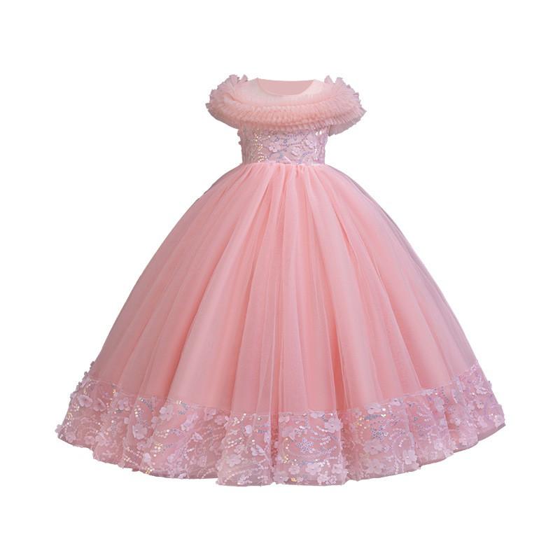 Girls Princess Dress Kids Formal Party Gown Wedding Birthday Performance