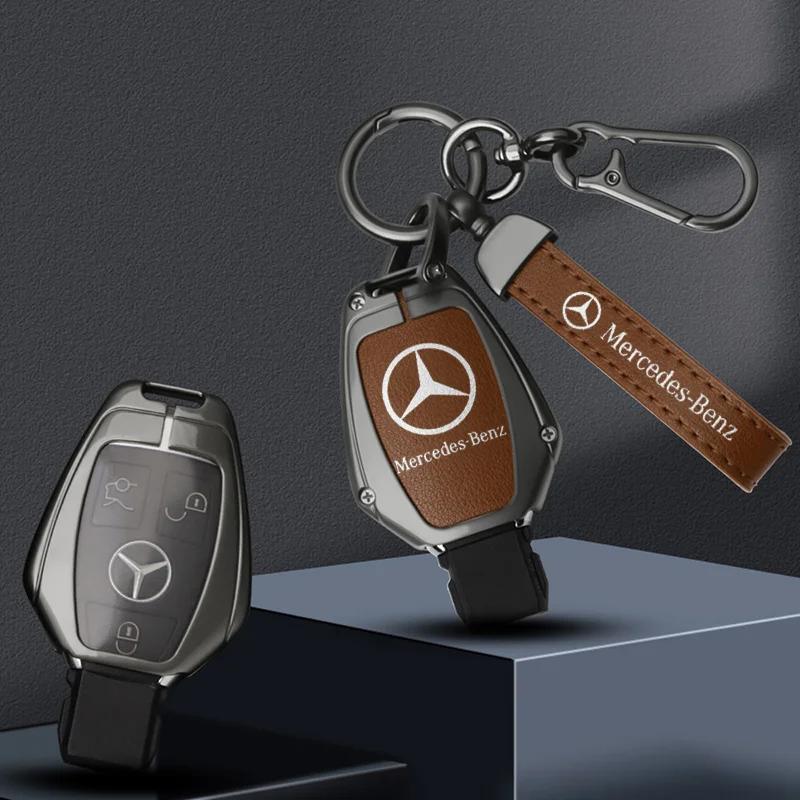 AABHZ1 Car Key Case Cover Shell Fob Accessories For Mercedes Benz W204 W463 W176 W251 W205 A200 A260 A C R G Class GLA CLA GLK GLC CLS