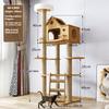 Multi-Level Cat Climbing Frame For Indoor With Scratching Posts Scratching Boards Perches Caves Large Cat Tree Tall Cats Tower