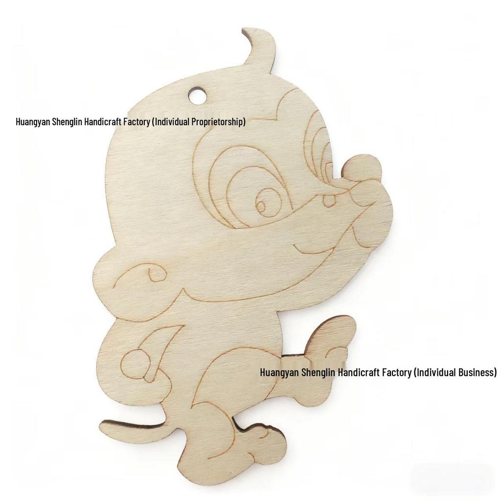 Unfinished Wood Zodiac Shape Ornaments for Festivals
