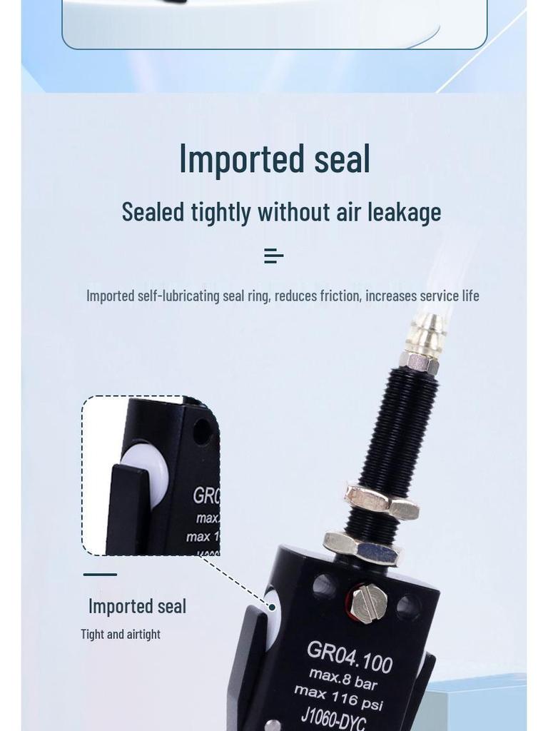 Pneumatic Mini Grippers: A/B/C/E Robot Arm Clamps for Injection Molding (J1060/J1080).