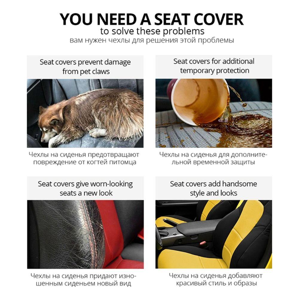 Front Chair Seat Interior Car Seat Cushion Auto Back Cushion Car Seat Protector Car Seat Cover