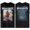 Megadeth New Album Tour 2026 Graphic Cotton Unisex Shirt Summer Oneck Unisexs Y2k Hip Hop Style Short Sleeve Tshirt Fan Gift