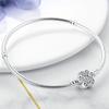 Four Leaf Clover Charm Bracelet 925 Silver Pet Paw Print Butterfly Heart Shape Clasp Snake Chain Fit Original Charm Bead Diy